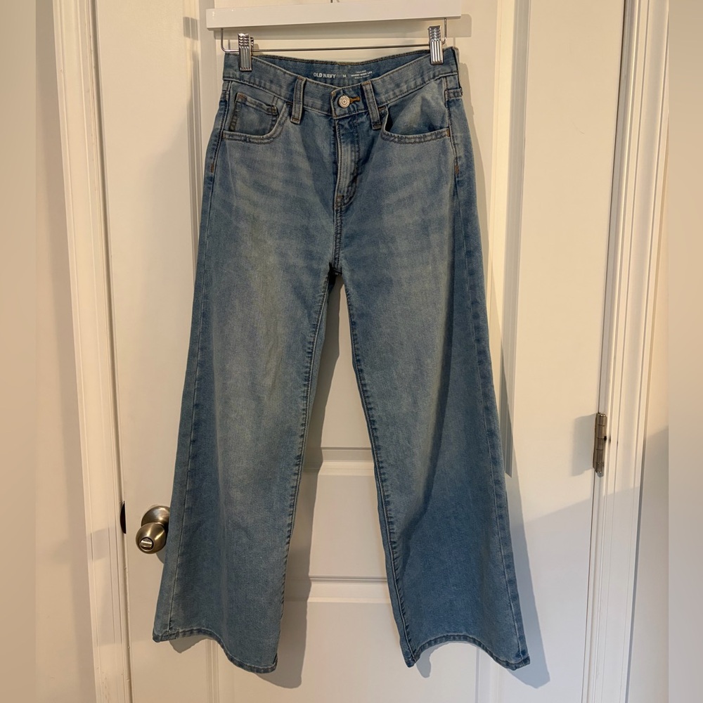 Old Navy Mid Wash Wide-Leg Jeans